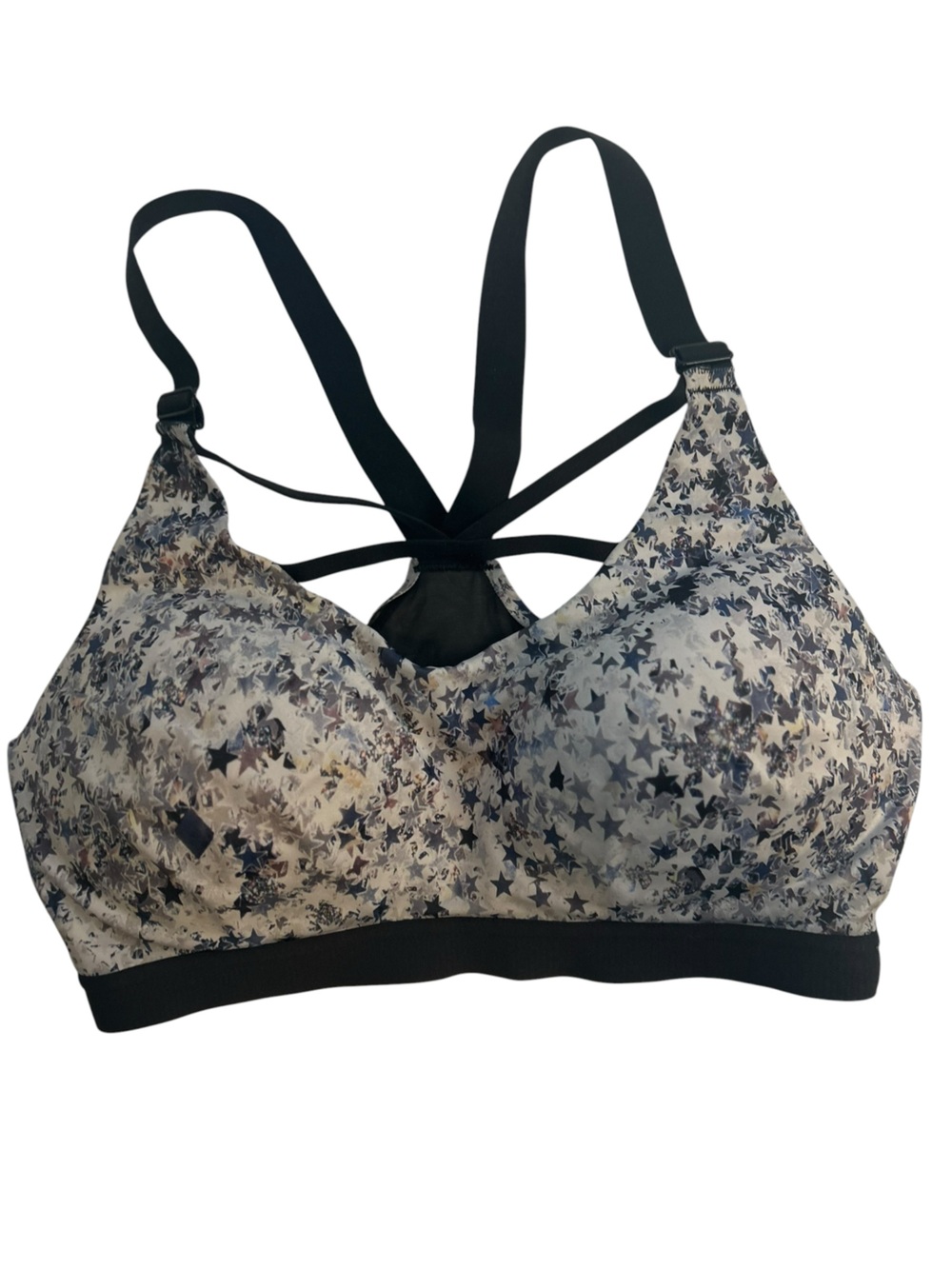victoria’s secret vsx sport underwire sports bra 34d gray star print